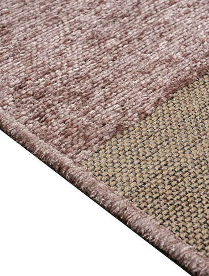 Madi Brook Teppich Rechteckig Synthetisch,Polyester/Cotton/Leather Beige Pink