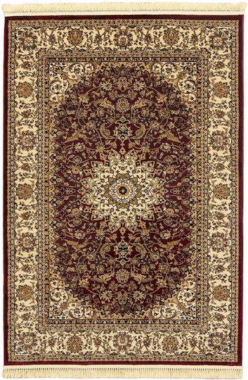 Newplan 1019 Χαλί Ορθογώνιο με Κρόσια Burgundy 160x230cm