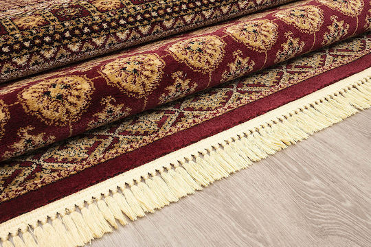 Newplan Persia 7838 Teppich Rechteckig Synthetisch,Polyester/Cotton/Leather mit Fransen Burgundy