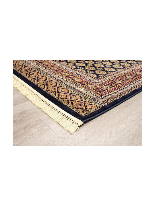 Newplan Persia 7838 Synthetisch,Polyester/Cotton/Leather mit Fransen Blue