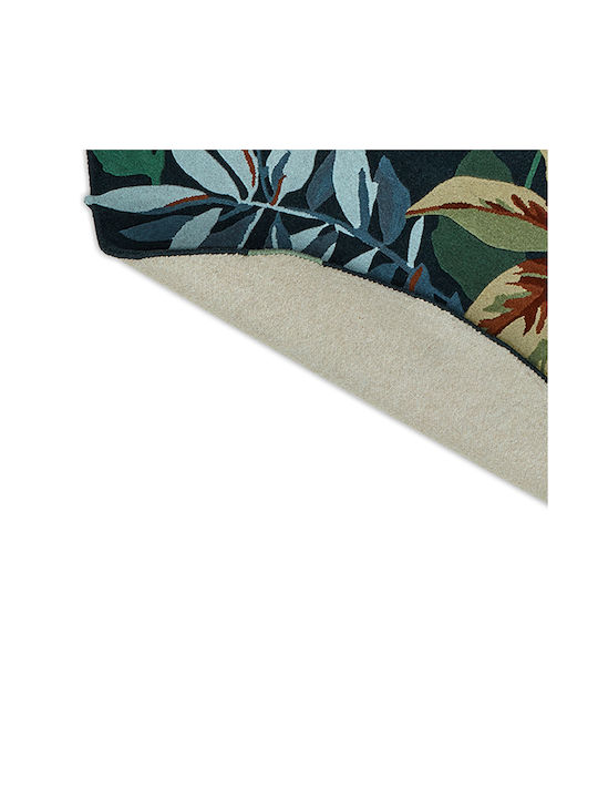 Sanderson Rug Round Forest Green