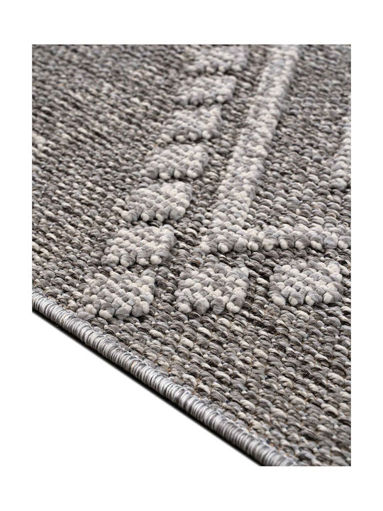 Madi Angle Teppich Rechteckig Synthetisch,Polyester/Cotton/Leather Gray