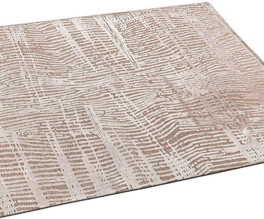Madi Llluminated Teppich Rechteckig Synthetisch,Polyester/Cotton/Leather Beige