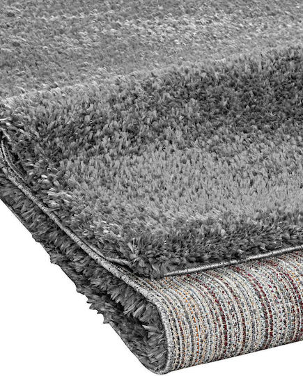 Madi Shade Covor Rectangular Shaggy Gri închis