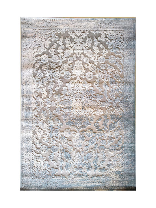 Klonaras Muse Teppich Rechteckig Synthetisch,Polyester/Cotton/Leather Blue