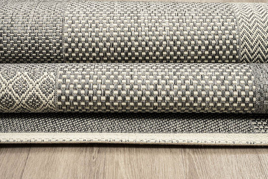 Newplan Χαλί Ορθογώνιο Καλοκαιρινό Ψάθινο Grey-ecru 160x230cm