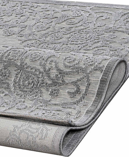Madi Phantom Roi Teppich Rechteckig Synthetisch,Polyester/Cotton/Leather Grey