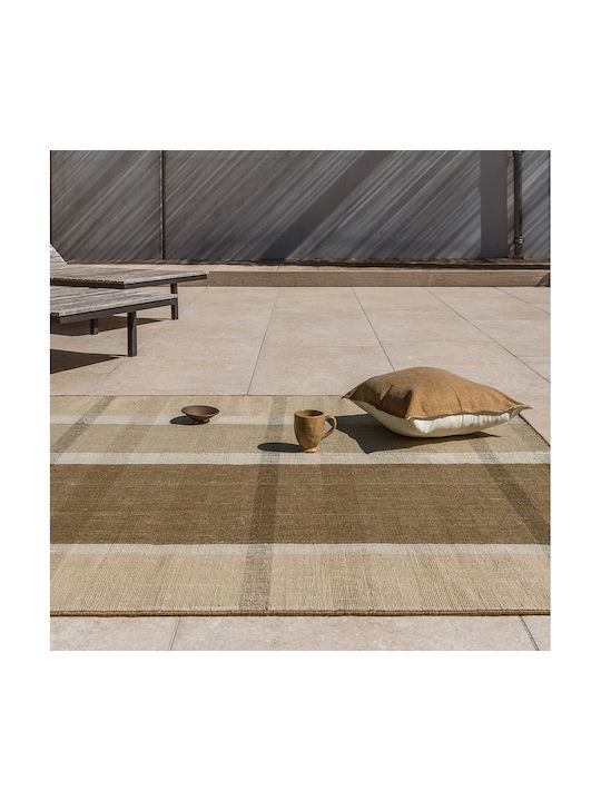 Brink & Campman Zona Block Stripe Χειροποίητο Εξωτερικού Χώρου 200x280cm Cashew