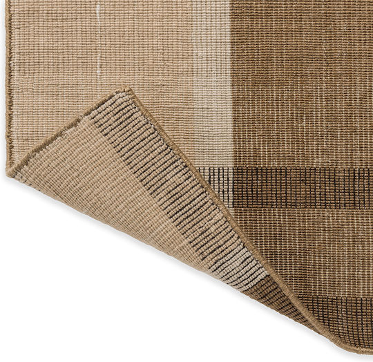 Brink & Campman Zona Block Stripe Handgefertigt Teppich Außenbereich Rechteckig Synthetisch,Polyester/Cotton/Leather Cashew