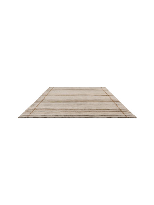 Brink & Campman Zona Line Handmade Rug Outdoor Rectangular Sesame