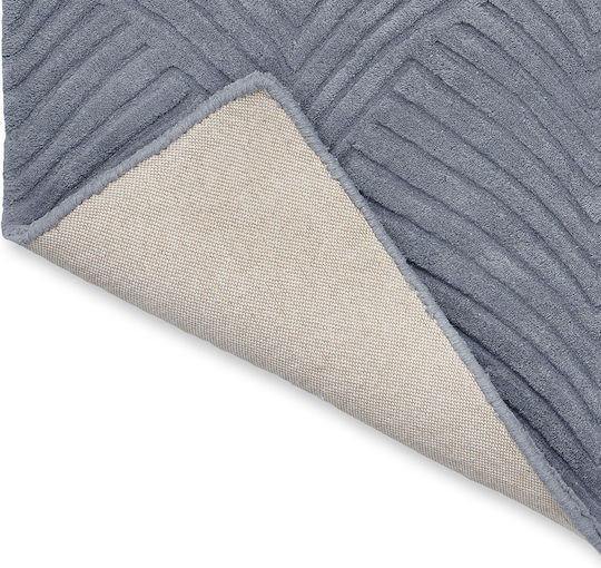 Wedgwood Folia 38904 Handgefertigt Teppich Rechteckig Synthetisch,Polyester/Cotton/Leather Cool Grey