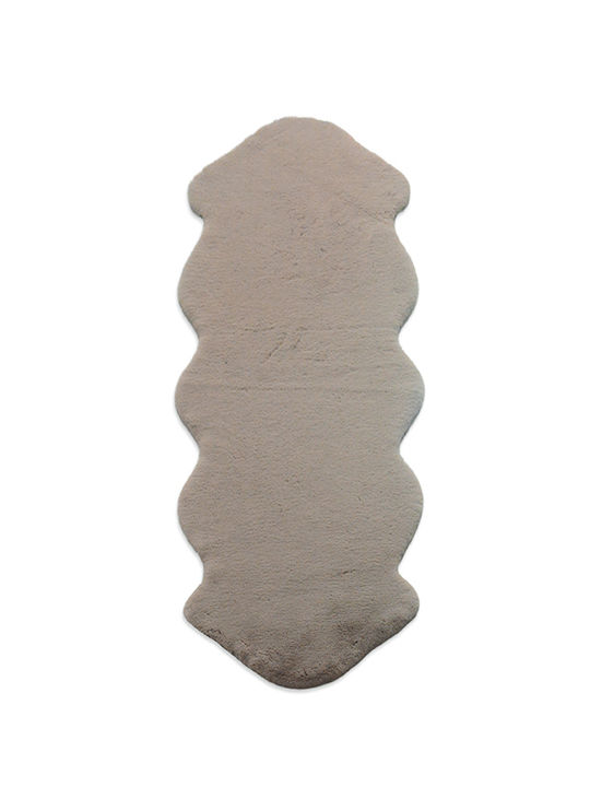 Newplan Puffy Fc5 Αντιολισθητικό Γούνινο 80x150cm Taupe