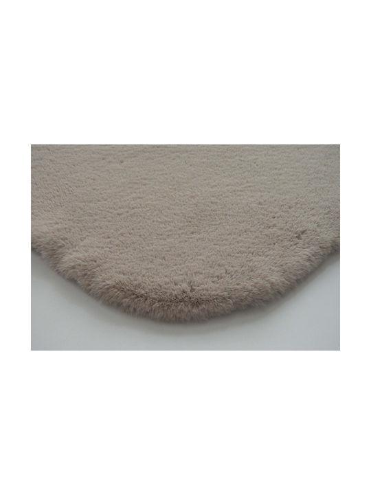 Newplan Puffy Fc5 Anti-slip Rug Rectangular Furry Taupe