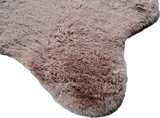Newplan Puffy Fc5 Anti-slip Rug Rectangular Furry Brown