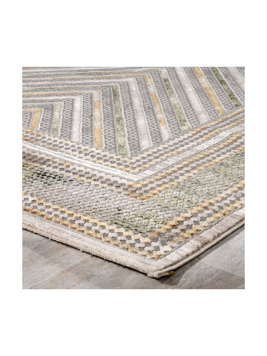 Tzikas Carpets Elements 39801-040 Χαλί Ορθογώνιο Γκρι / Λαδί 200x250cm