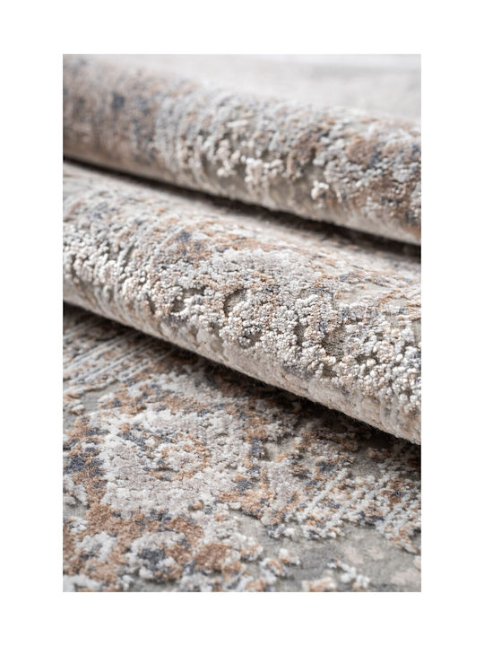 Klonaras Luxurious Silk 5989 Χαλί Ορθογώνιο Μεταξένιο Grey Beige 160x230cm