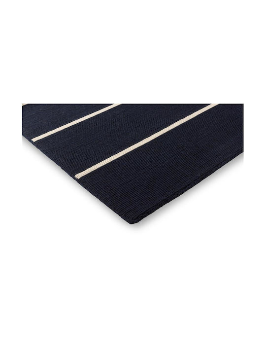 Marimekko Tiibet 132808 Handgefertigt Teppich Rechteckig Synthetisch,Polyester/Cotton/Leather Deep Blue