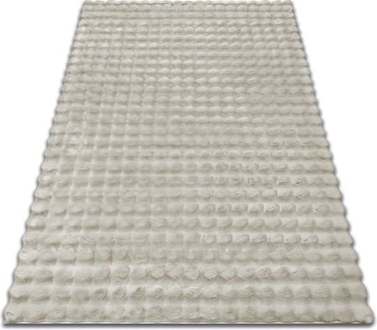 Saray Home Bubbles Rutschfester Rechteckiger Pelziger Teppich 150x220cm