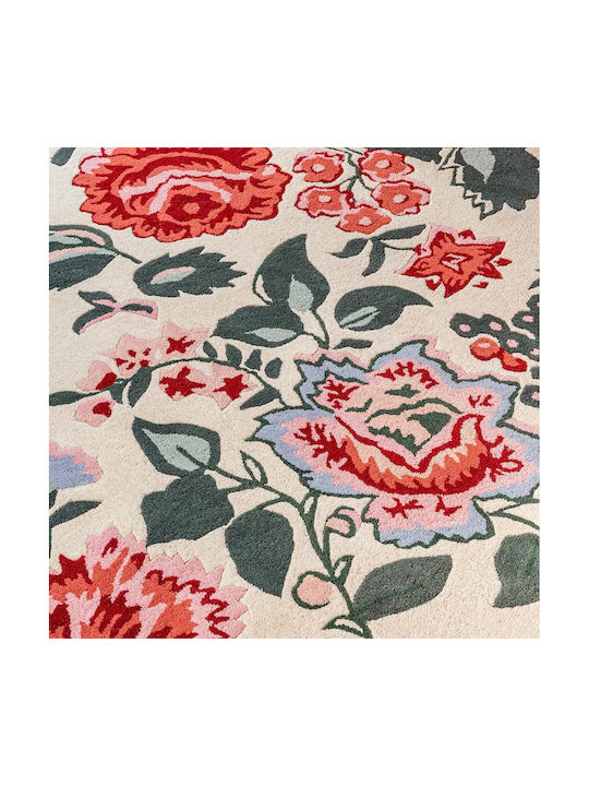 Laura Ashley Wendling Floral Χειροποίητο Χαλί Ορθογώνιο Μάλλινο Κόκκινο 170x240cm