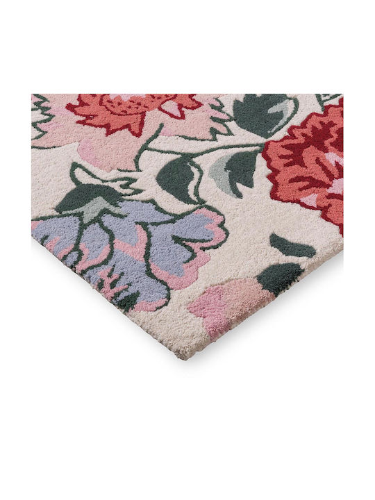 Laura Ashley Wendling Floral Χειροποίητο Χαλί Ορθογώνιο Μάλλινο Κόκκινο 170x240cm