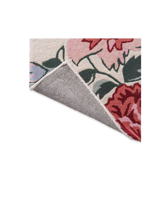 Laura Ashley Wendling Floral Χειροποίητο Χαλί Ορθογώνιο Μάλλινο Κόκκινο 170x240cm