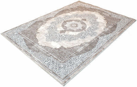 Tzikas Carpets Elements 33116- Килим Правоъгълена Бежово-кафяво-кафяво-сиво-златно