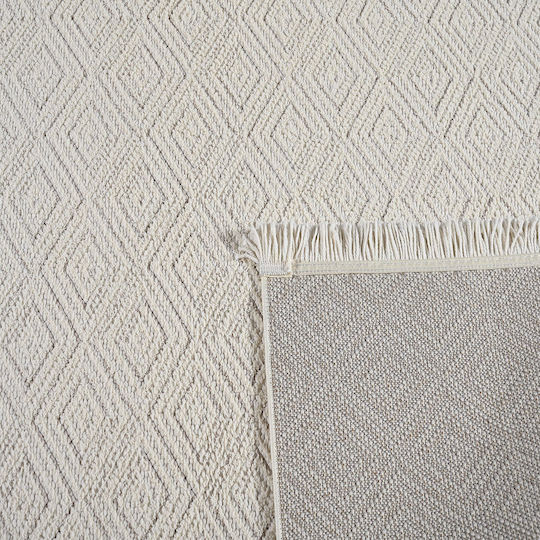Polcarpet Bombai 7962 Χαλί Ορθογώνιο Shaggy με Κρόσια Beige 200x290cm