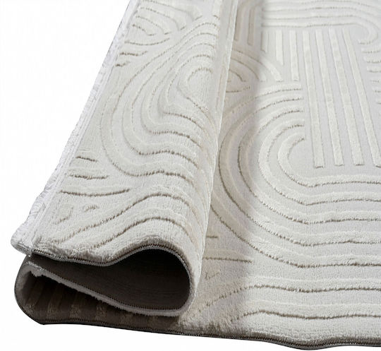 Balsan Platinum 8374 Teppich Rechteckig Synthetisch,Polyester/Cotton/Leather Beige