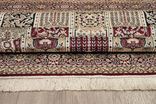 Newplan Sonia 9961/301220 Teppich Rechteckig Synthetisch,Polyester/Cotton/Leather mit Fransen Multicolour