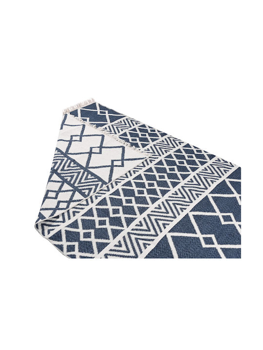 Balsan Aria Χαλί Ορθογώνιο Βαμβακερό με Κρόσια Blue 160x230cm