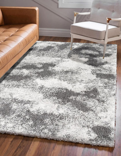 Saray Home Moroccan Abstract Χαλί Ορθογώνιο Shaggy Γκρι 200x280cm