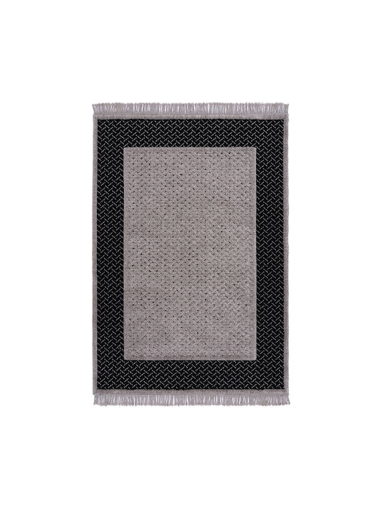 Beauty Home Noir 9436 Rug Rectangular with Fringes Black