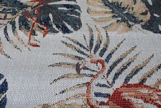 Eurofil Teppich Rechteckig Sommer Korbweide Mehrfarbig