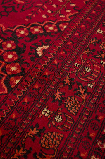 Biokarpet Mauri 02269a Burgundischer Wohnzimmer Teppich 160x230