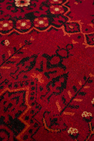 Biokarpet Mauri 02269a Burgundischer Wohnzimmer Teppich 160x230