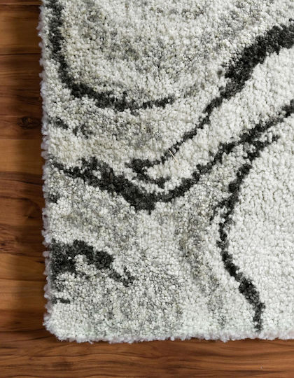 Saray Home Moroccan Abstract Χαλί Ορθογώνιο Shaggy Ιβουάρ / Γκρι 240x300cm