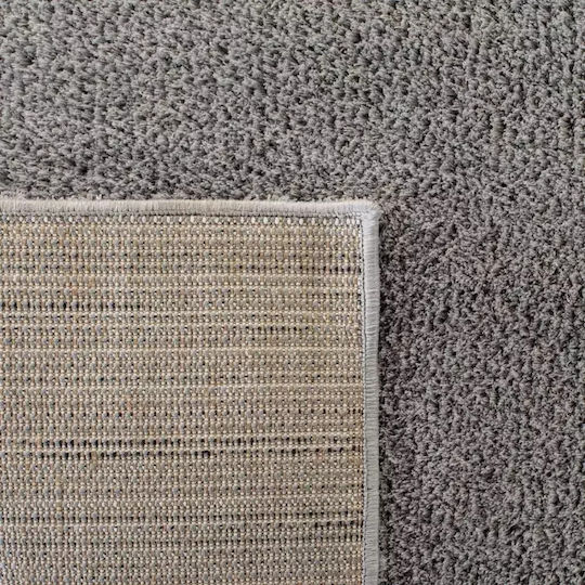 Saray Home Velvet Χαλί Ορθογώνιο Shaggy Ανοιχτό Γκρι 160x230cm