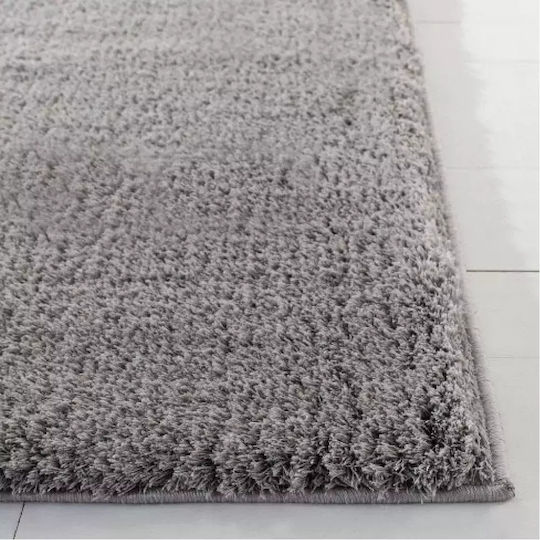 Saray Home Velvet Χαλί Ορθογώνιο Shaggy Ανοιχτό Γκρι 160x230cm