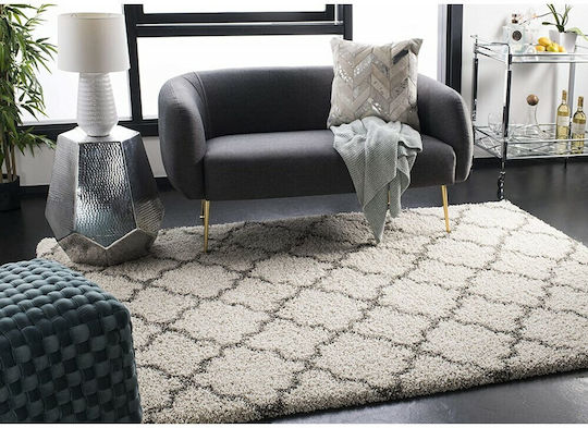 Saray Home Moroccan Χαλί Ορθογώνιο Shaggy Μπεζ / Γκρι 200x300cm