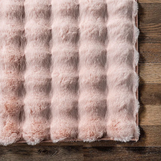 Saray Home Solid Design Antiderapant Covor Rectangular Shaggy Din blană Pulbere