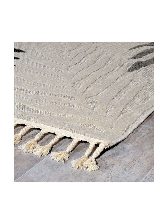 Tzikas Carpets Tenerife 61225 Rug Outdoor Rectangular with Fringes Pink