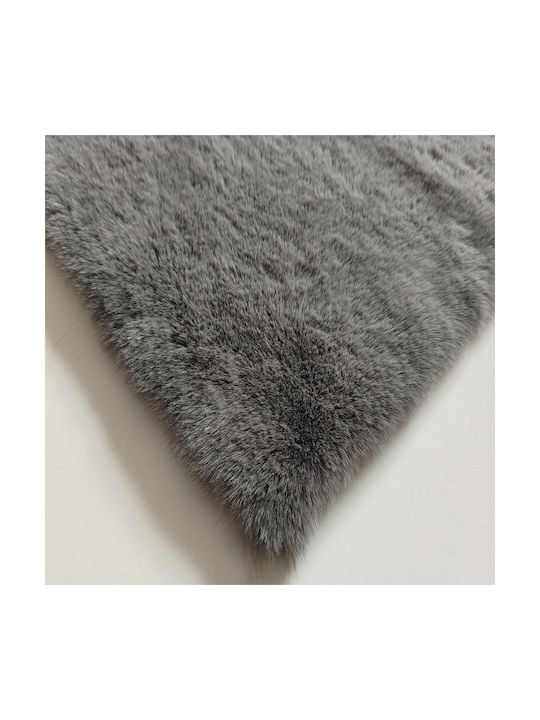 Newplan Puffy Αντιολισθητικό Γούνινο 200x300cm Dark Grey