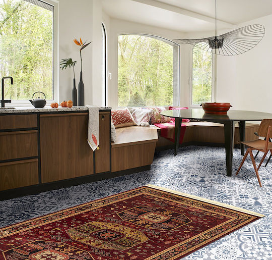 Newplan Persia 6057 Rug Rectangular with Fringes Burgundy