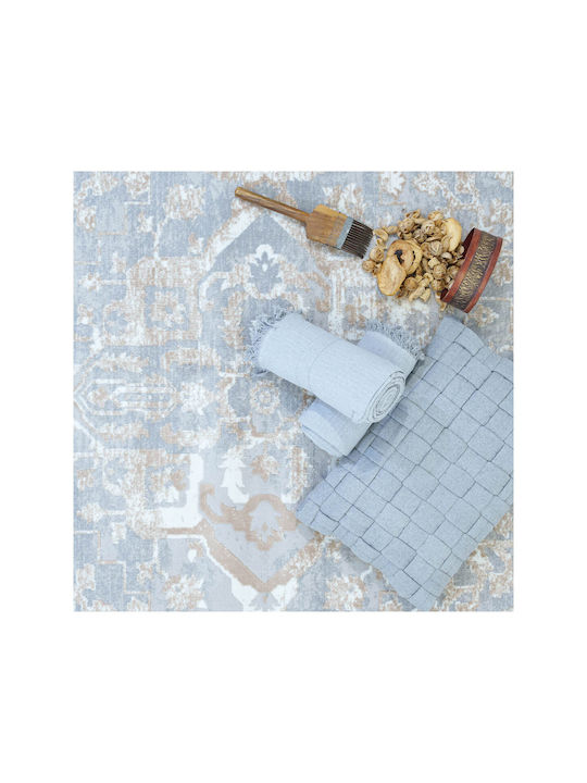 Ezzo Venice D306acd Χαλί Ορθογώνιο Γκρι 66x140cm