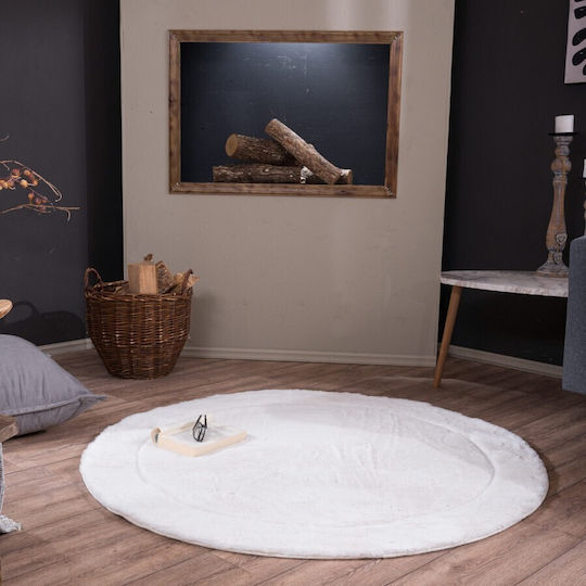 Teoran Floor Rutschfest Teppich Rund Synthetisch,Polyester/Cotton/Leather 01 Rotunda