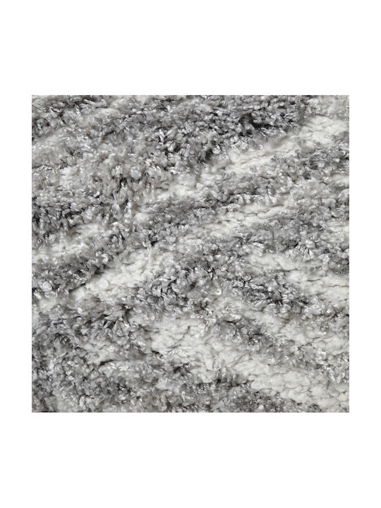 Saray Home Moroccan Teppich Rechteckig Zottelig Synthetisch,Polyester/Cotton/Leather Gray