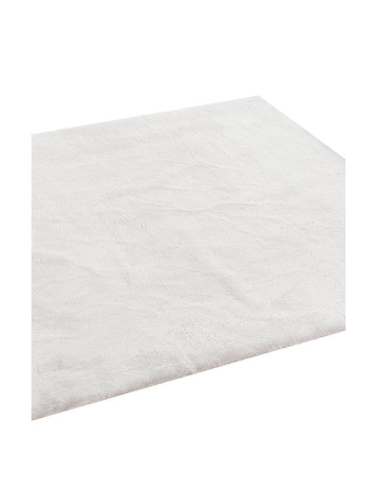 Madi Bound Teppich Rechteckig Pelzige White