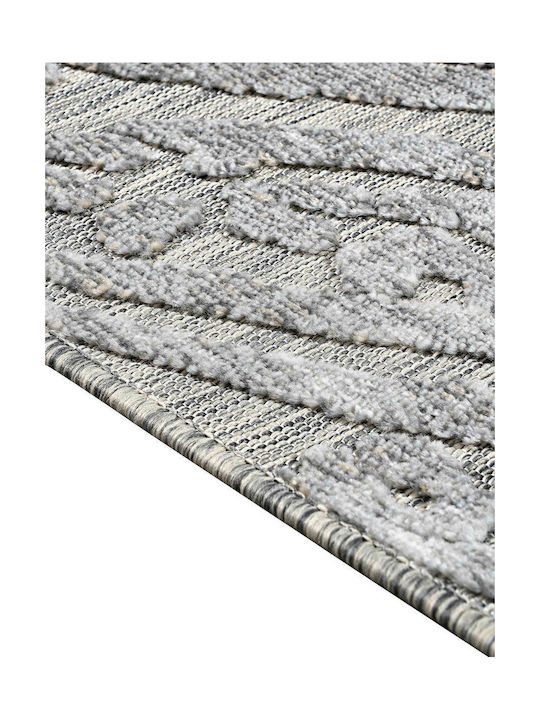 Madi Scratches Rug Rectangular Wicker Grey