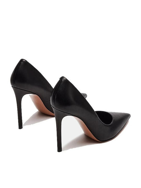 Leather Black Heels Thrive