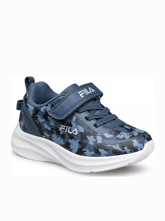 Memory Kids Sneakers with Scratch Blue